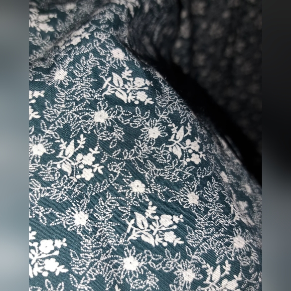 Vintage patterned green midi dress - Picture 7 of 7